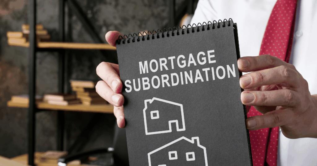 Subordinate mortgage