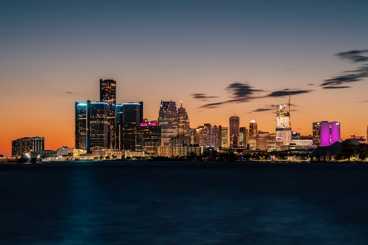 Detroit skyline — sell your mortgage note in Michigan